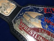 AWA WORLD TAG TEAM 24K GOLD Championship Belt