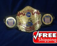 AWA WORLD TAG TEAM 24K GOLD Championship Belt