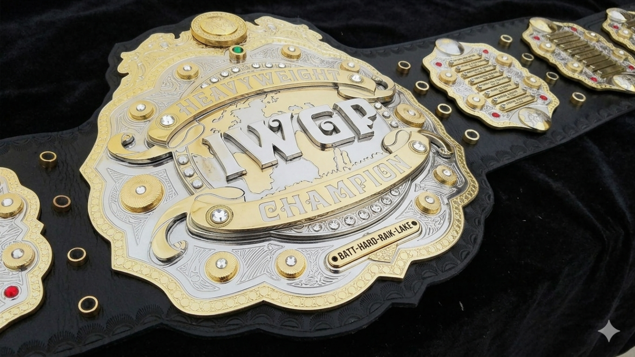 IWGP V4 HEAVYWEIGHT Zinc Championship Belt