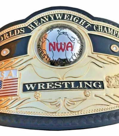 NWA DOMED GLOBE HEAVYWEIGHT 24K GOLD Championship Belt