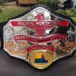 NWA PACIFIC NORTHWEST Brass Championship Belt