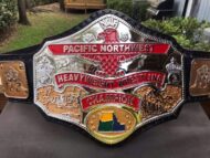 NWA PACIFIC NORTHWEST Brass Championship Belt