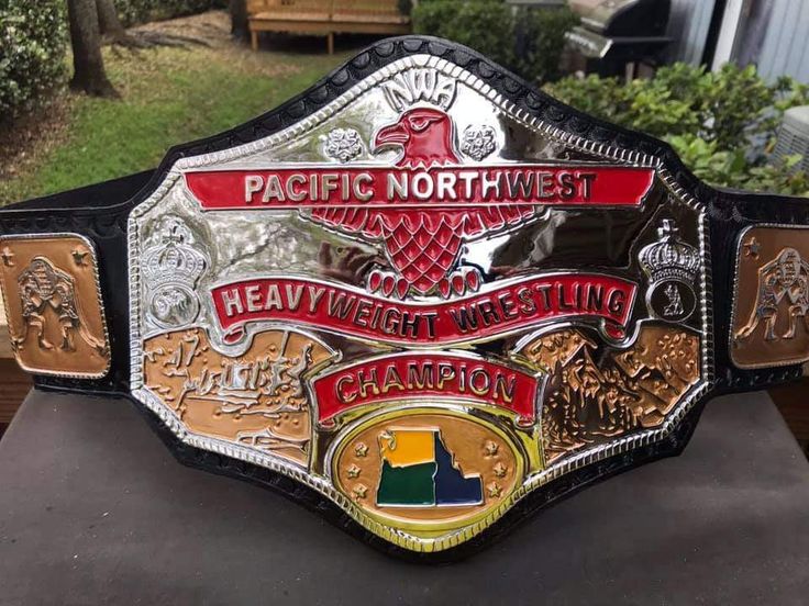 NWA PACIFIC NORTHWEST Brass Championship Belt