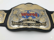 WWF WORLD TAG TEAM DUAL PLATED 24K GOLD Zinc Championship Belt - Image 6