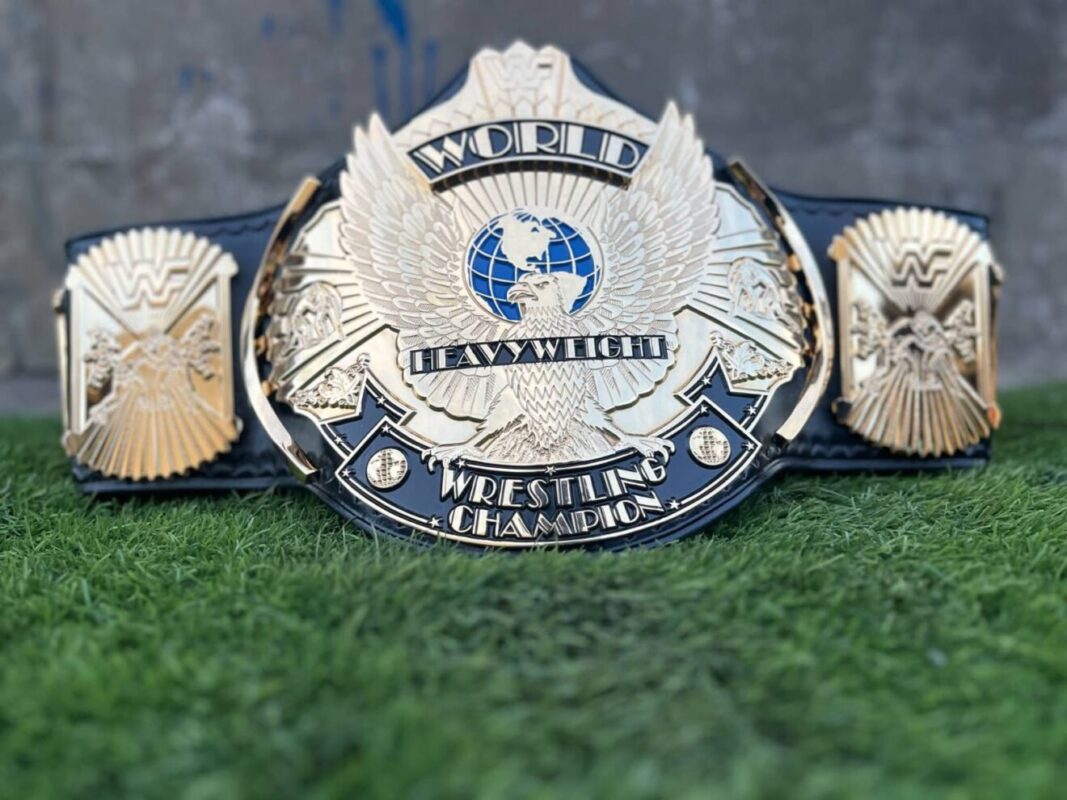 WWF WINGED EAGLE DUAL PLATED 24K GOLD Championship Title Belt