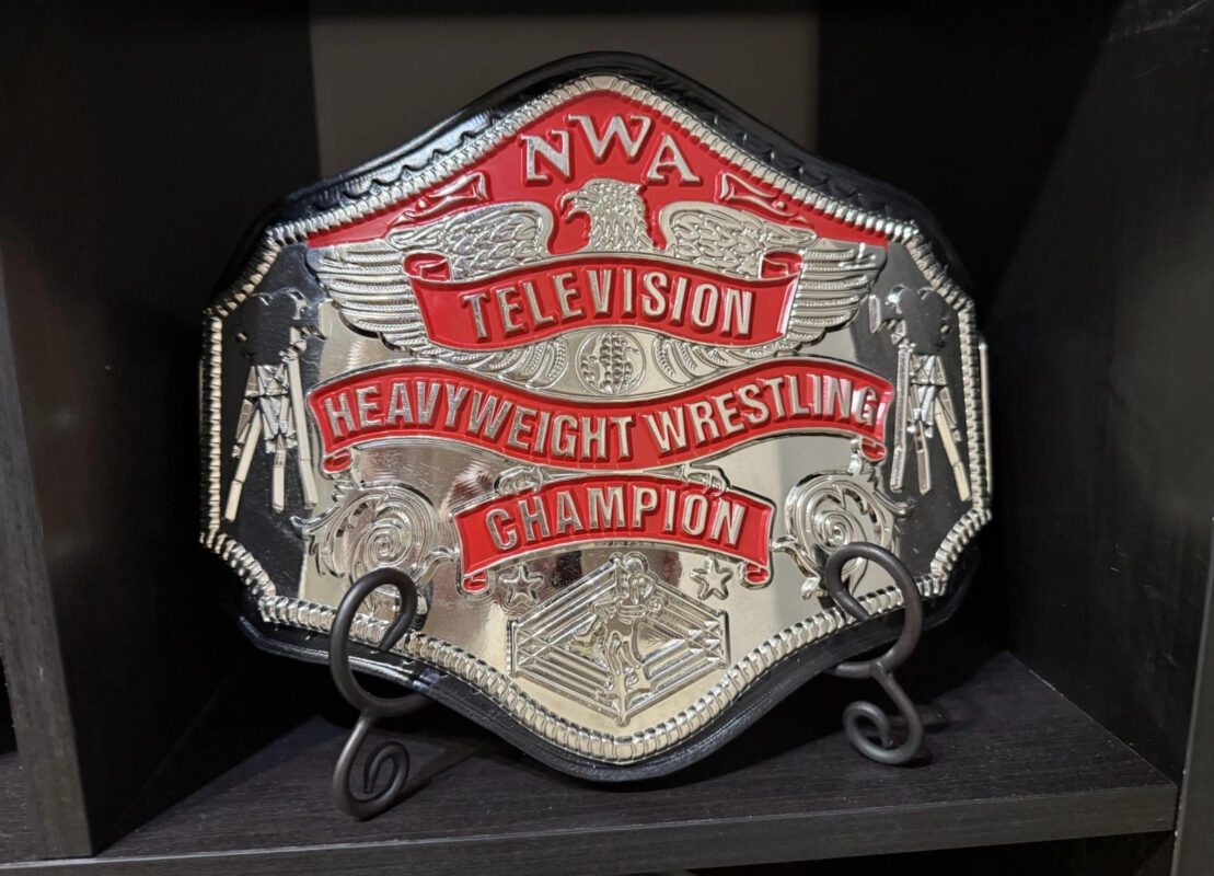NWA Championship TELEVISION HEAVYWEIGHT 24K Nickle Zinc Championship Belt