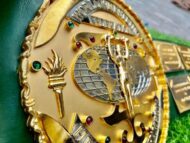 Wwf Big Green 3D CNC Championship Belt